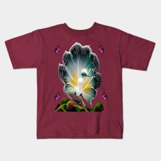 Shirt With Bird, Butterflies, And Floral Kids T-Shirt